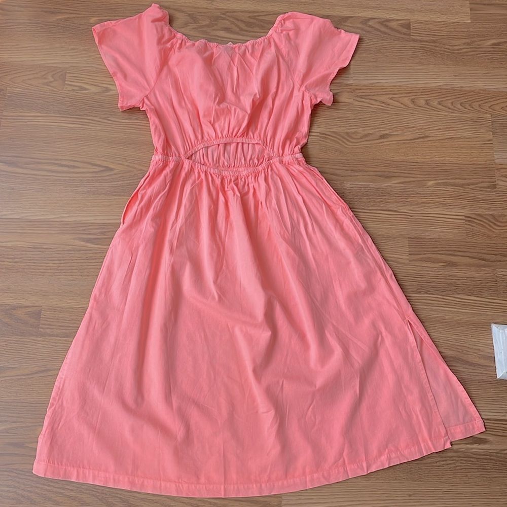 Universal Thread Short Sleeve Cut Out Back Dress Pink Orange XXL - Picture 9 of 10